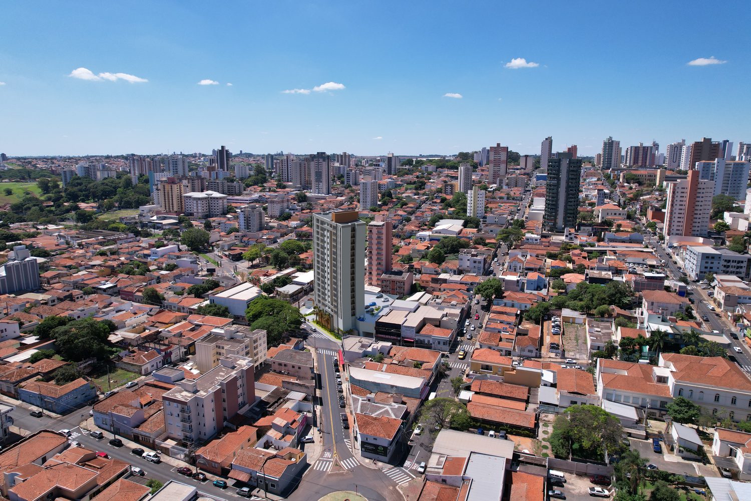 Vista aérea de São Carlos